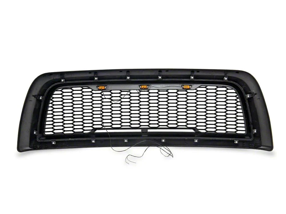 RedRock Baja Upper Replacement Grille with LED Lighting; Matte Black (10-12 RAM 3500) - Image 4