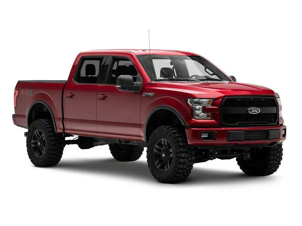 RedRock Baja Upper Replacement Grille with LED Lighting; Matte Black (15-17 F-150, Excluding Raptor) - Image 2