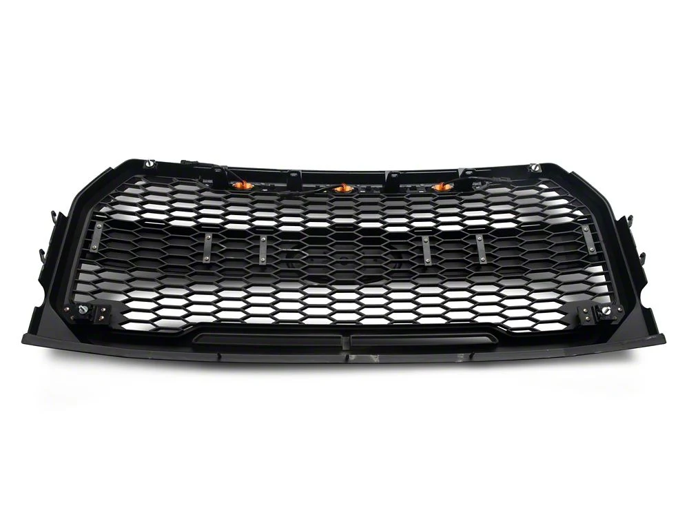 RedRock Baja Upper Replacement Grille with LED Lighting; Matte Black (15-17 F-150, Excluding Raptor) - Image 8