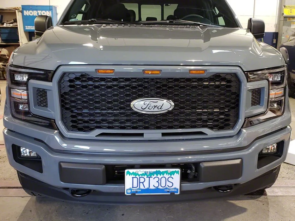 RedRock Baja Upper Replacement Grille with LED Lighting; Matte Black (18-20 F-150, Excluding Raptor) - Image 12