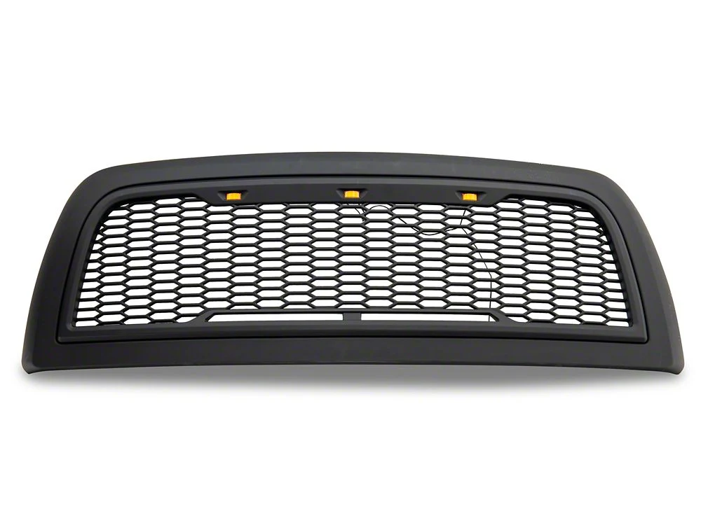 RedRock Baja Upper Replacement Grille with LED; Matte Black (10-18 RAM 2500) - Image 3