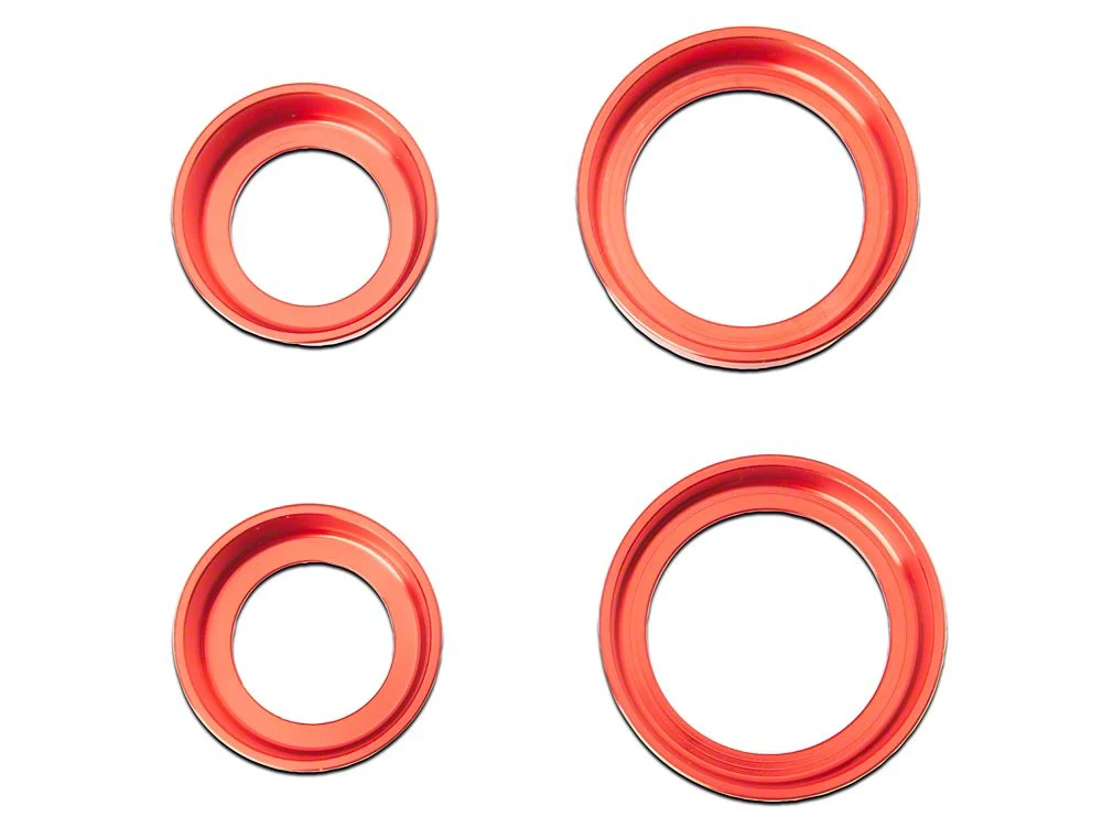 RedRock Billet 4-Piece Console Switch Cover Set; Red (21-25 Bronco) - Image 8