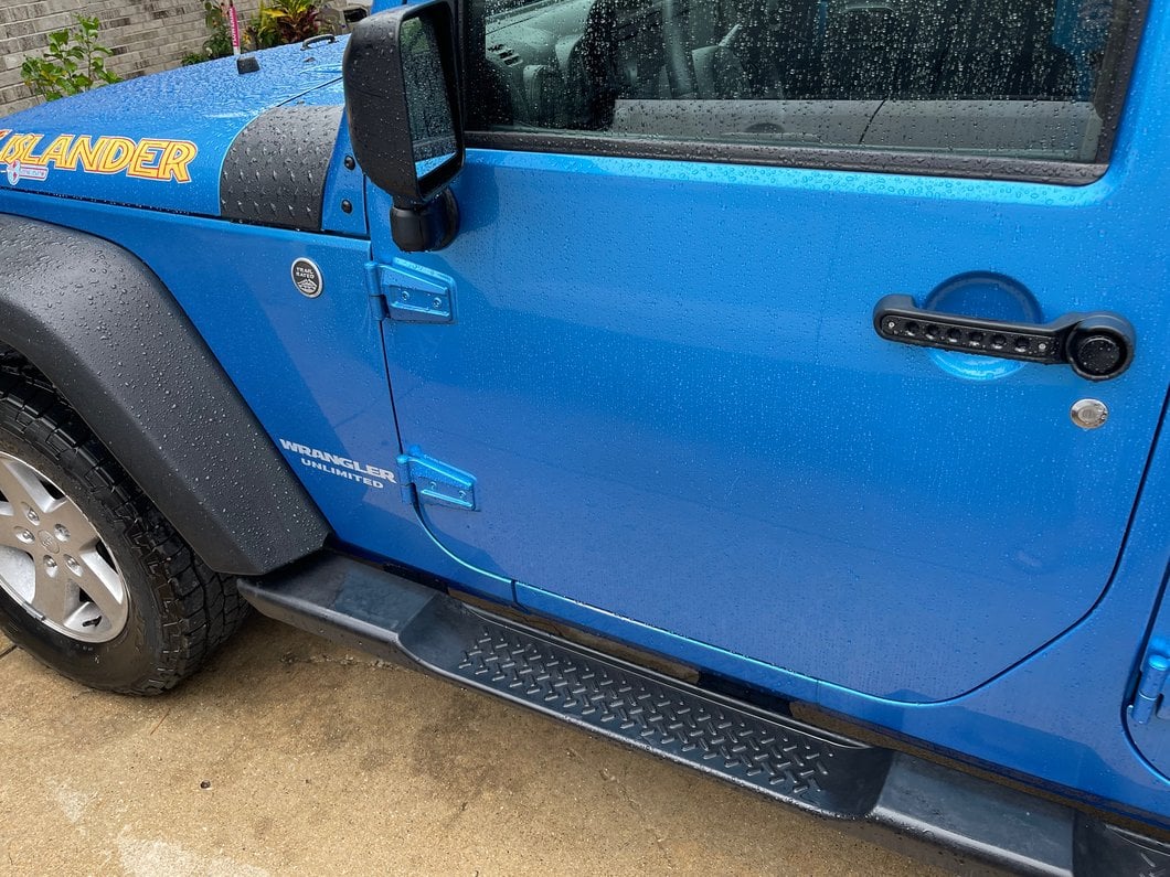 RedRock Billet Aluminum Door Handle Inserts; Black (07-18 Jeep Wrangler JK 4-Door) - Image 12