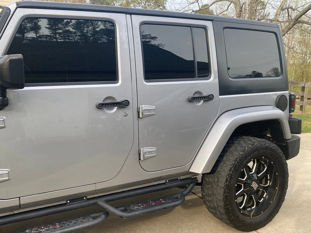 RedRock Billet Aluminum Door Handle Inserts; Black (07-18 Jeep Wrangler JK 4-Door) - Image 13