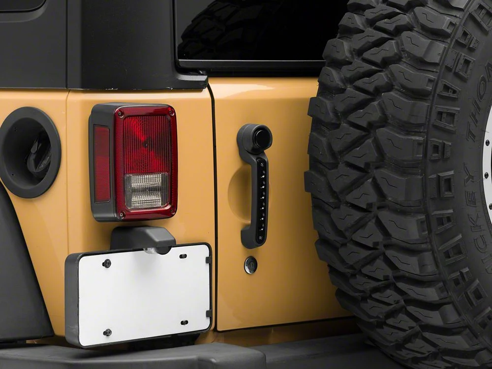 RedRock Billet Aluminum Door Handle Inserts; Black (07-18 Jeep Wrangler JK 4-Door) - Image 8
