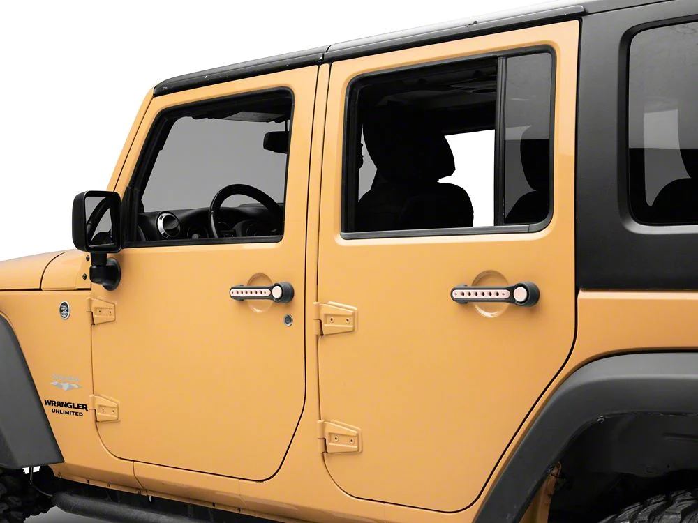 RedRock Billet Aluminum Door Handle Inserts; Pink (07-18 Jeep Wrangler JK 4-Door) - Image 3