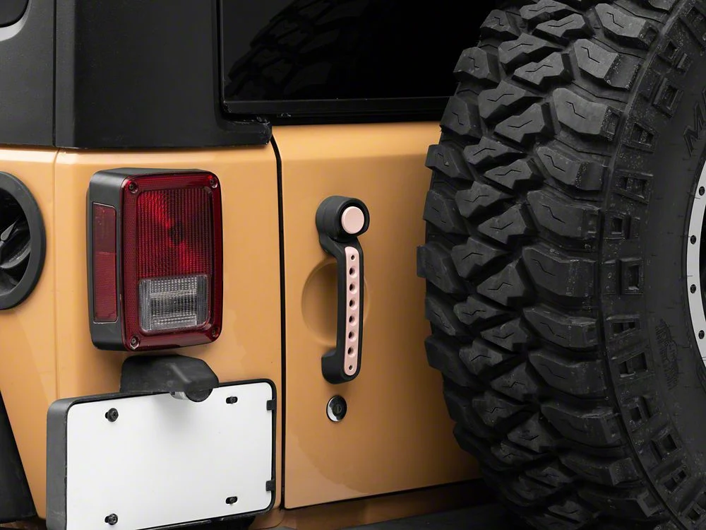RedRock Billet Aluminum Door Handle Inserts; Pink (07-18 Jeep Wrangler JK 4-Door) - Image 5