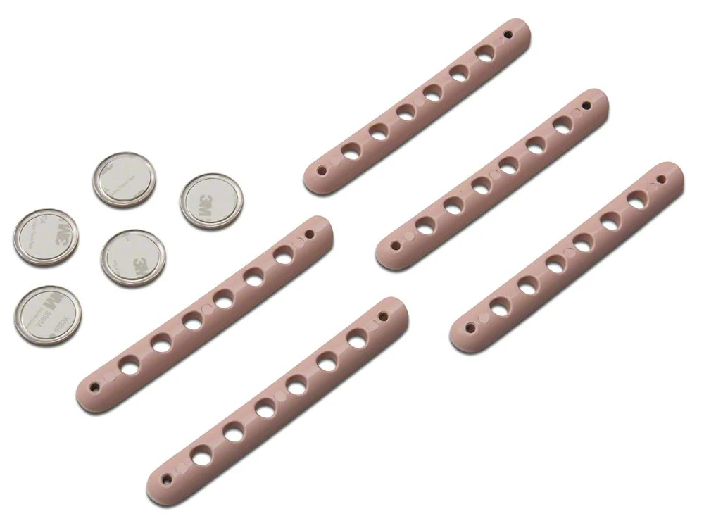 RedRock Billet Aluminum Door Handle Inserts; Pink (07-18 Jeep Wrangler JK 4-Door) - Image 7