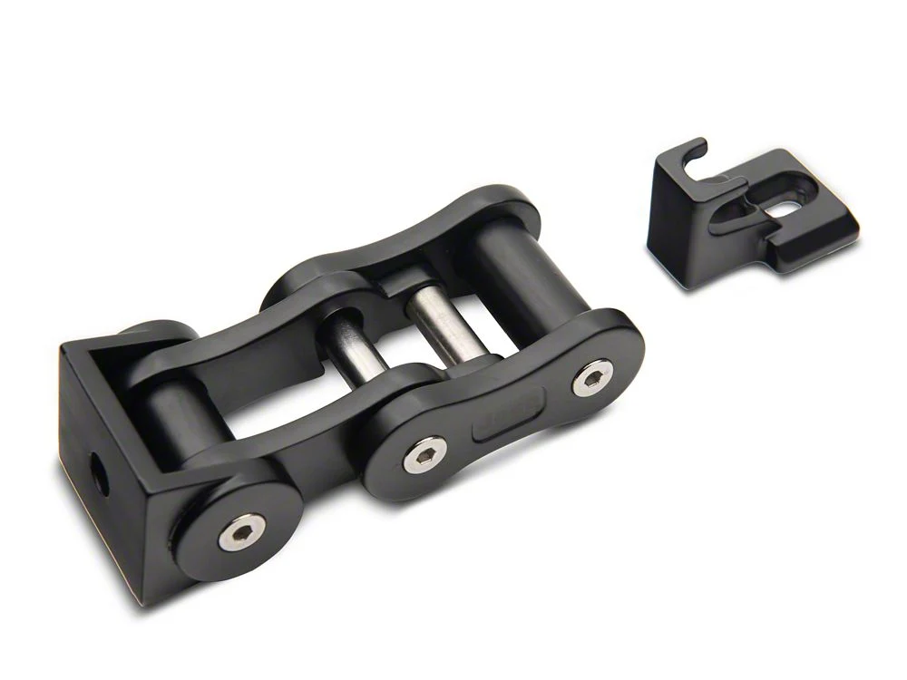 RedRock Billet Aluminum Hood Catch Set; Black (20-25 Jeep Gladiator JT) - Image 2