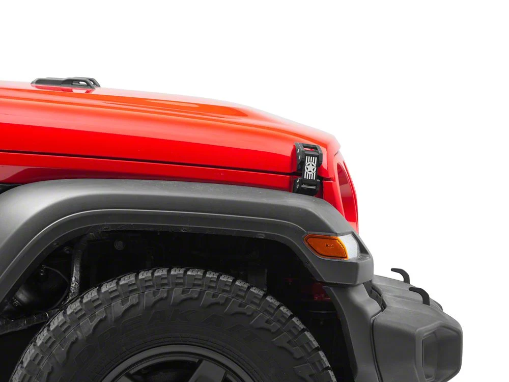 RedRock Billet Hood Catch Kit; Star (07-25 Jeep Wrangler JK & JL) - Image 6