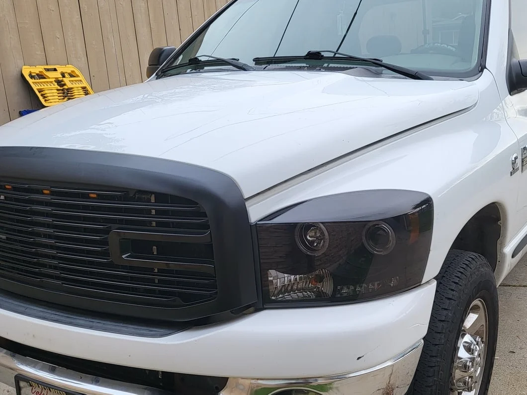 RedRock Boss Upper Replacement Grille with LED DRL; Matte Black (06-09 RAM 2500) - Image 9
