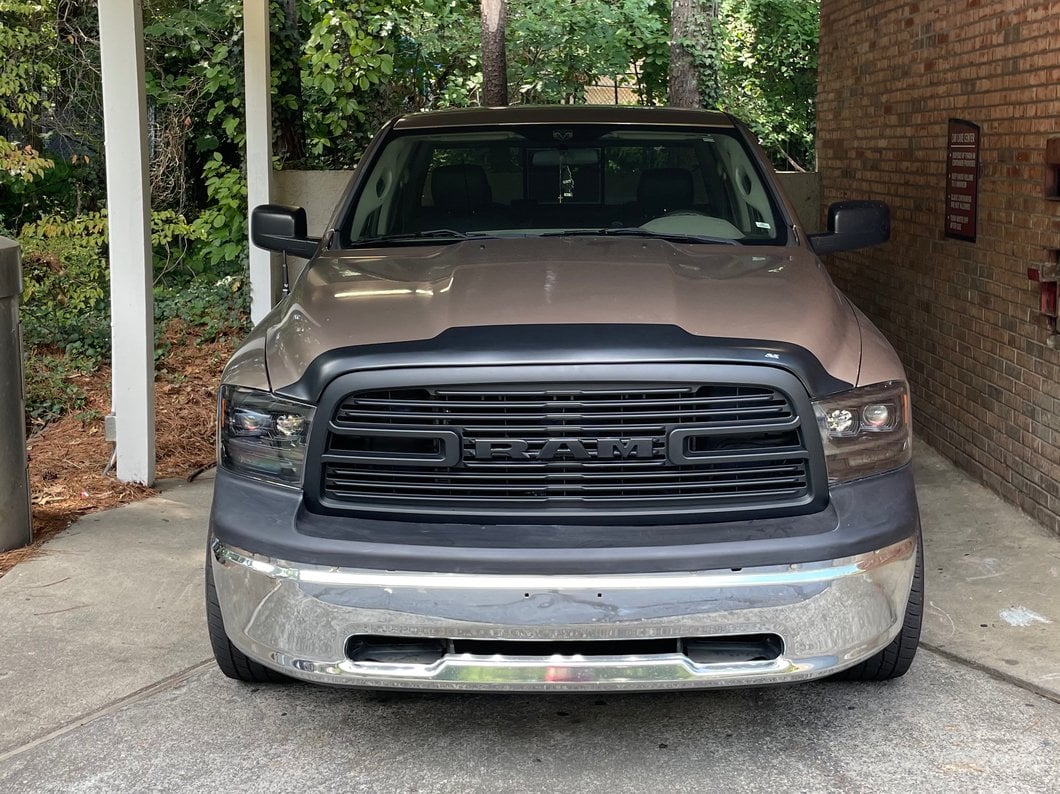 RedRock Boss Upper Replacement Grille with LED DRL; Matte Black (09-12 RAM 1500) - Image 10