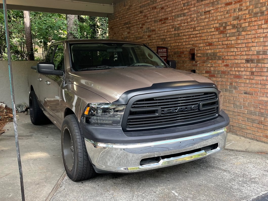 RedRock Boss Upper Replacement Grille with LED DRL; Matte Black (09-12 RAM 1500) - Image 11