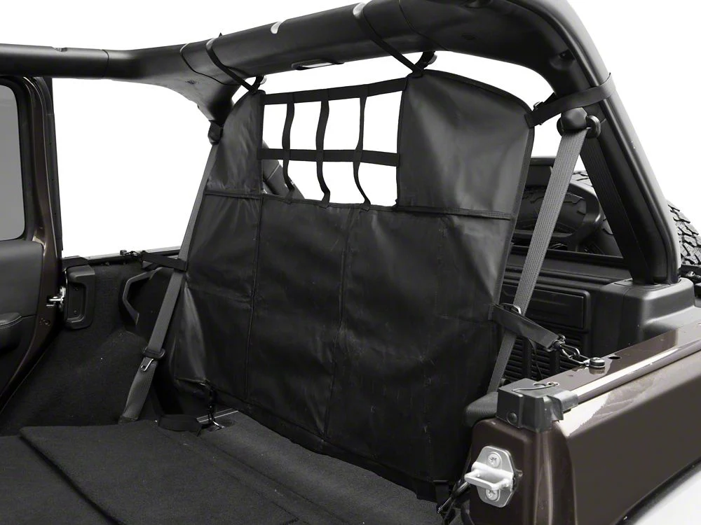 RedRock Cargo Net/Pet Divider; Rear Seat (07-25 Jeep Wrangler JK & JL 4-Door) - Image 6
