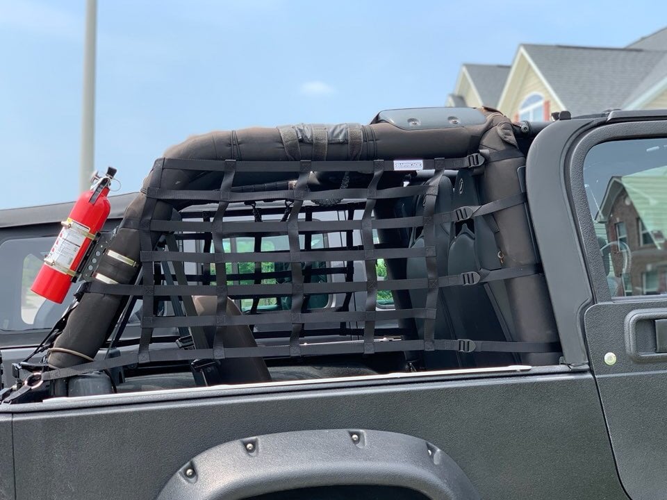 RedRock Cargo Wrap Around Net; One Piece (04-06 Jeep Wrangler TJ Unlimited) - Image 19