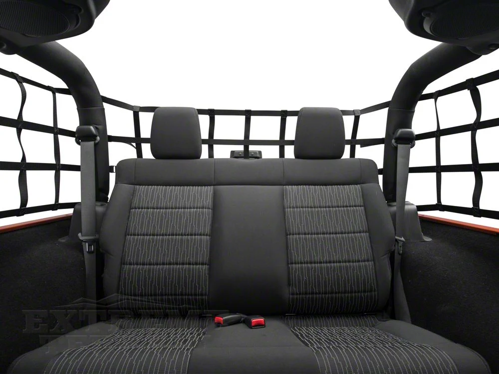 RedRock Cargo Wrap Around Net; One Piece (07-18 Jeep Wrangler JK 2-Door) - Image 12