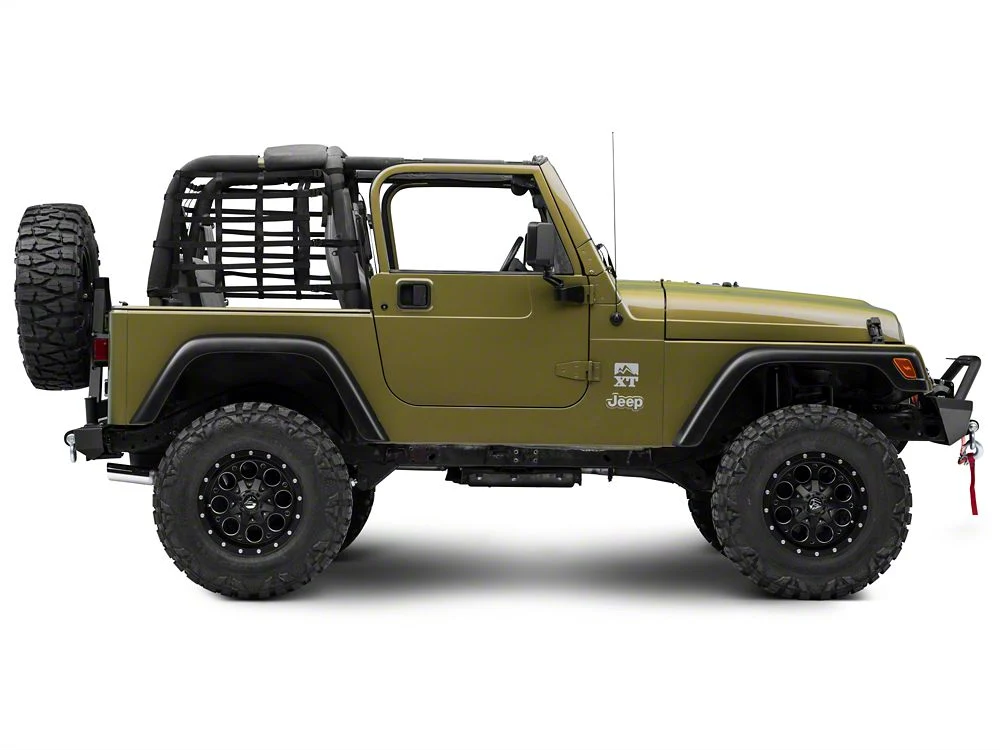 RedRock Cargo Wrap Around Net; One Piece (92-06 Jeep Wrangler YJ & TJ) - Image 3