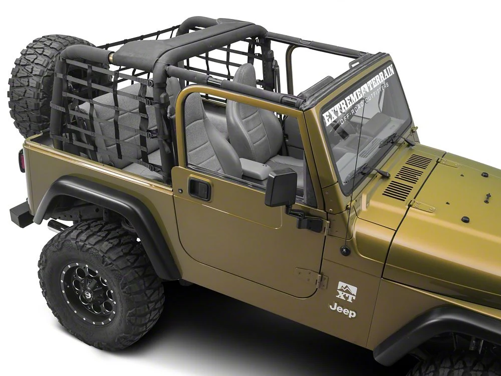 RedRock Cargo Wrap Around Net; One Piece (92-06 Jeep Wrangler YJ & TJ) - Image 5