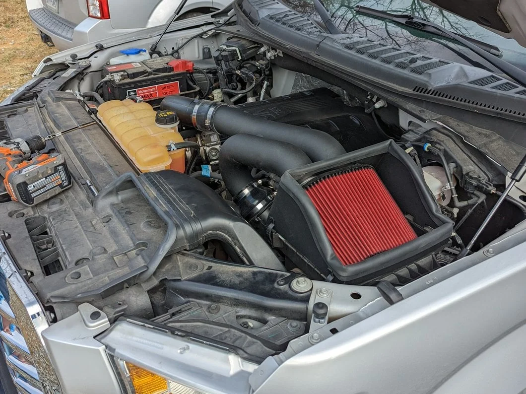 RedRock Cold Air Intake; Wrinkle Black (15-16 3.5L EcoBoost F-150) - Image 10