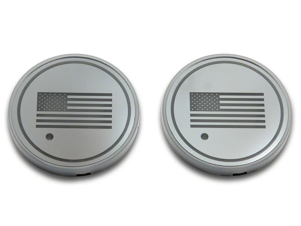 RedRock Color Changing LED Cup Holder Lighting with American Flag Logo (20-25 Jeep Gladiator JT) - Image 3