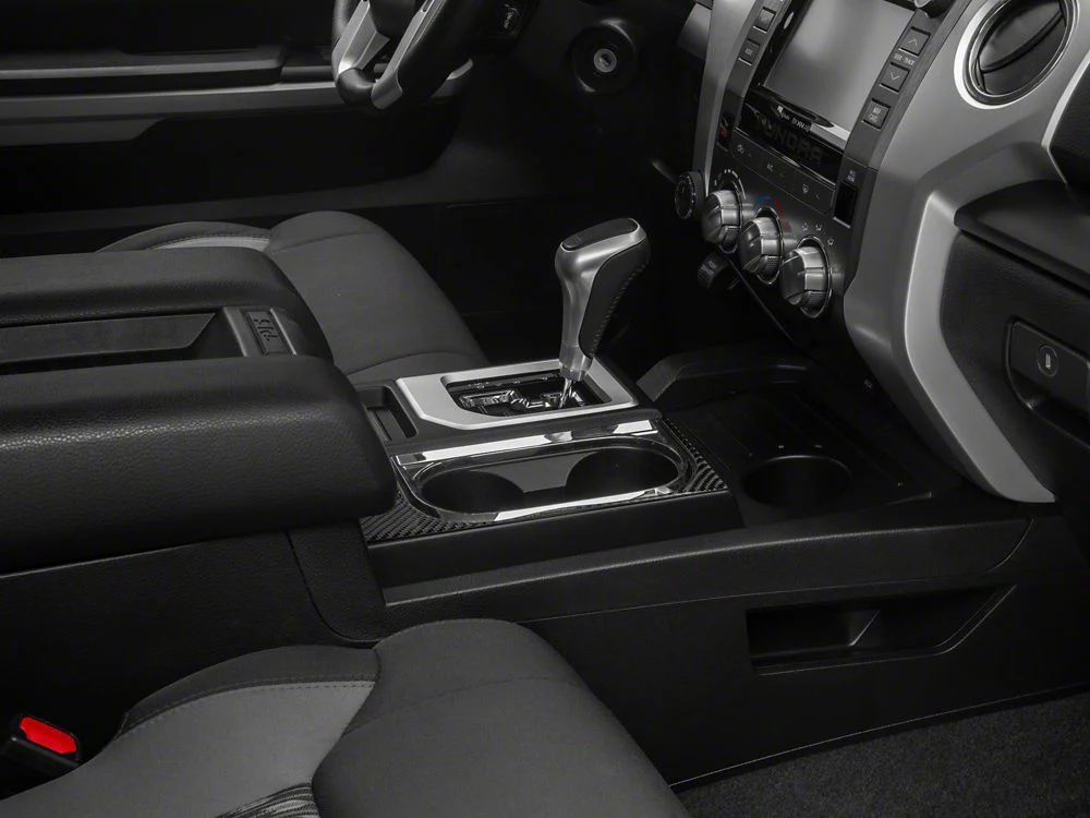 RedRock Console Cup Holder Trim; Carbon Fiber (14-21 Tundra) - Image 4