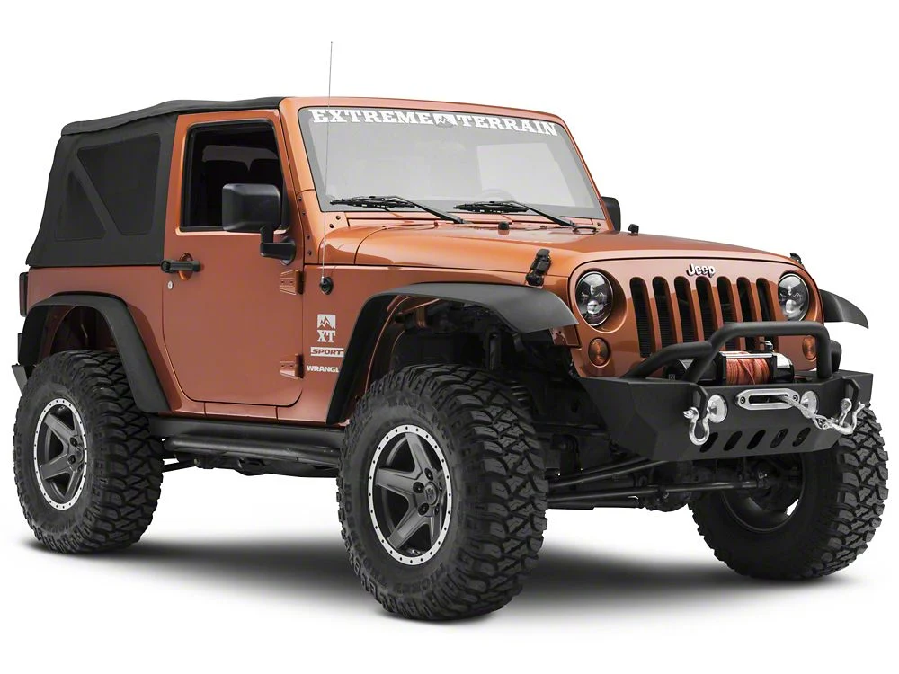 RedRock Crawler Stubby Winch Front Bumper (07-18 Jeep Wrangler JK) - Image 2
