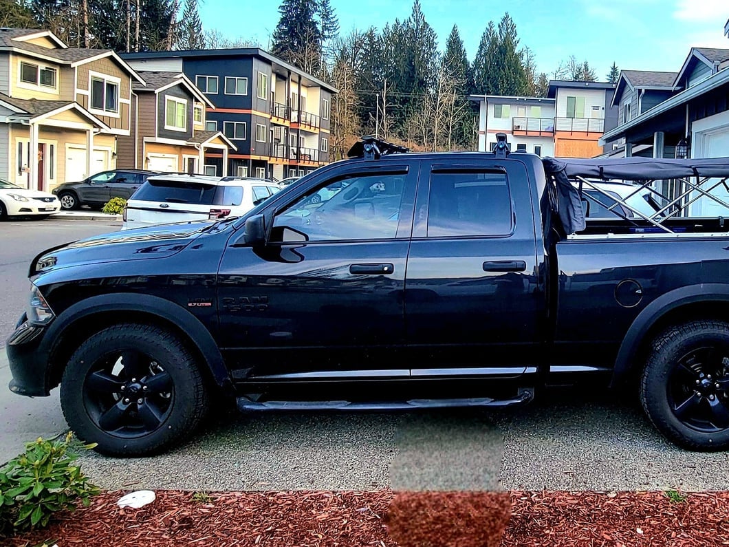 RedRock Cross Bar Roof Rack; Black; 60-Inch (13-25 RAM 1500) - Image 13