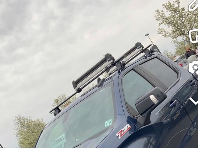 RedRock Cross Bar Roof Rack; Black; 60-Inch (14-25 Silverado 1500) - Image 13