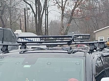 RedRock Cross Bar Roof Rack; Black; 60-Inch (14-25 Silverado 1500) - Image 15