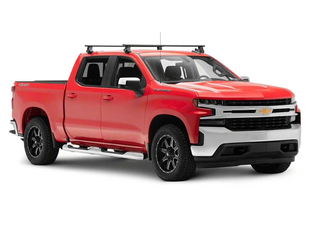 RedRock Cross Bar Roof Rack; Black; 60-Inch (14-25 Silverado 1500) - Image 7