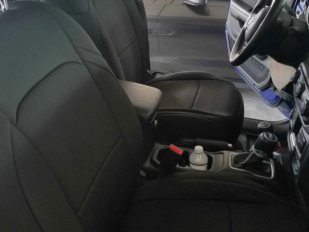 RedRock Custom Fit Front and Rear Seat Covers; Black (18-25 Jeep Wrangler JL 2-Door) - Image 19