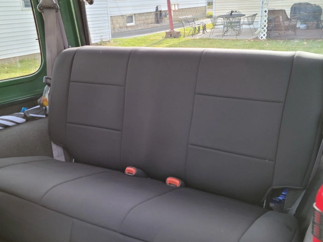 RedRock Custom Fit Front and Rear Seat Covers; Black (97-02 Jeep Wrangler TJ) - Image 14