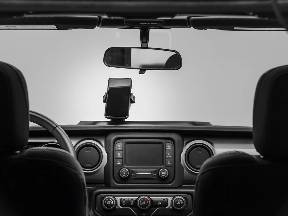 RedRock Dash Mounted Phone Holder with Storage Compartment (18-23 Jeep Wrangler JL) - Image 4