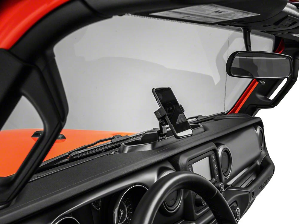 RedRock Dash Mounted Phone Holder with Storage Compartment (20-23 Jeep Gladiator JT) - Image 6
