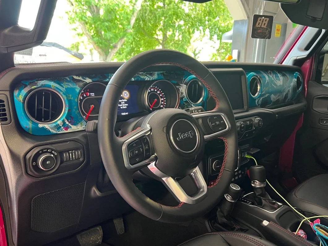 RedRock Dash Panel Overlay; Red (18-23 Jeep Wrangler JL) - Image 10