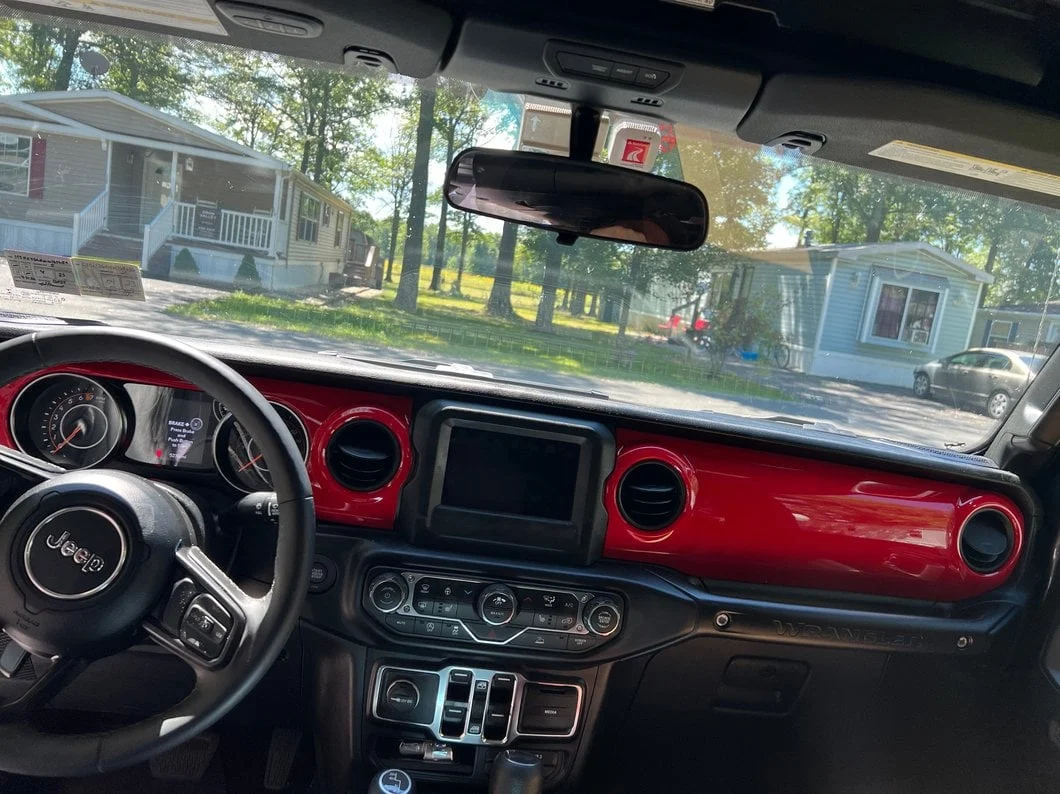 RedRock Dash Panel Overlay; Red (18-23 Jeep Wrangler JL) - Image 12