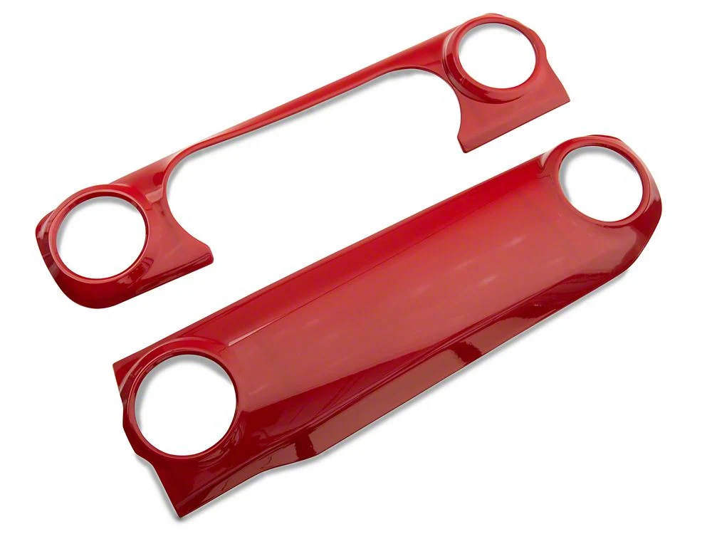 RedRock Dash Panel Overlay; Red (18-23 Jeep Wrangler JL) - Image 2