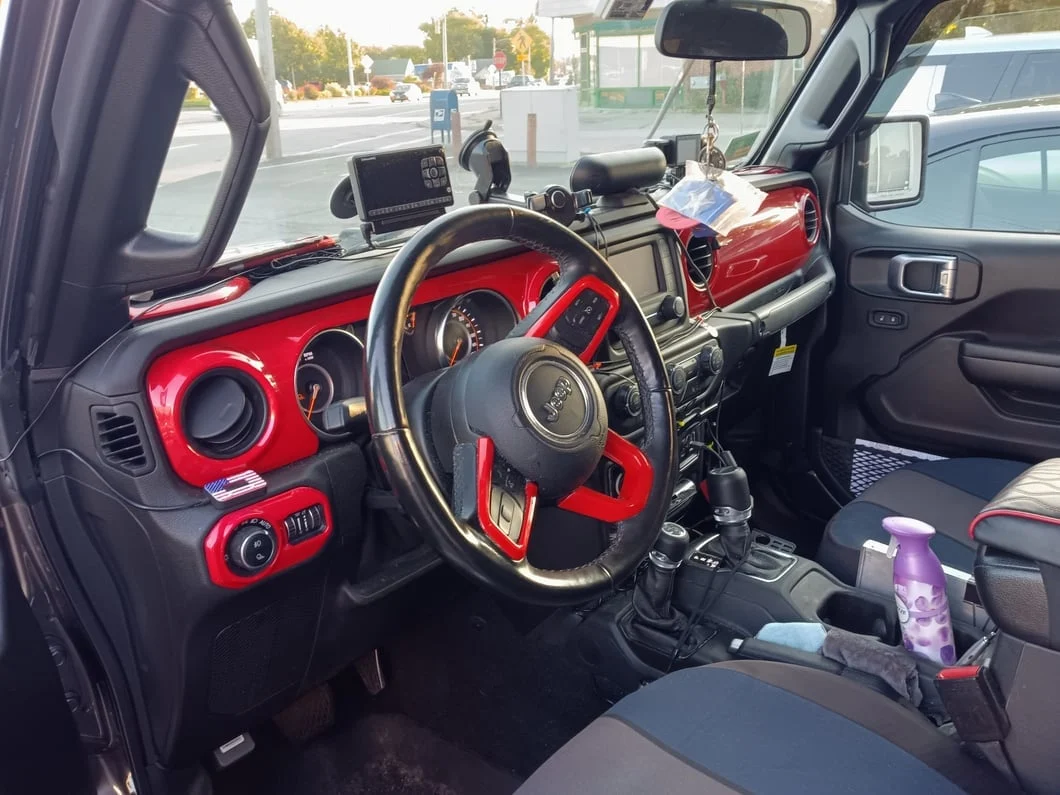 RedRock Dash Panel Overlay; Red (20-23 Jeep Gladiator JT) - Image 13