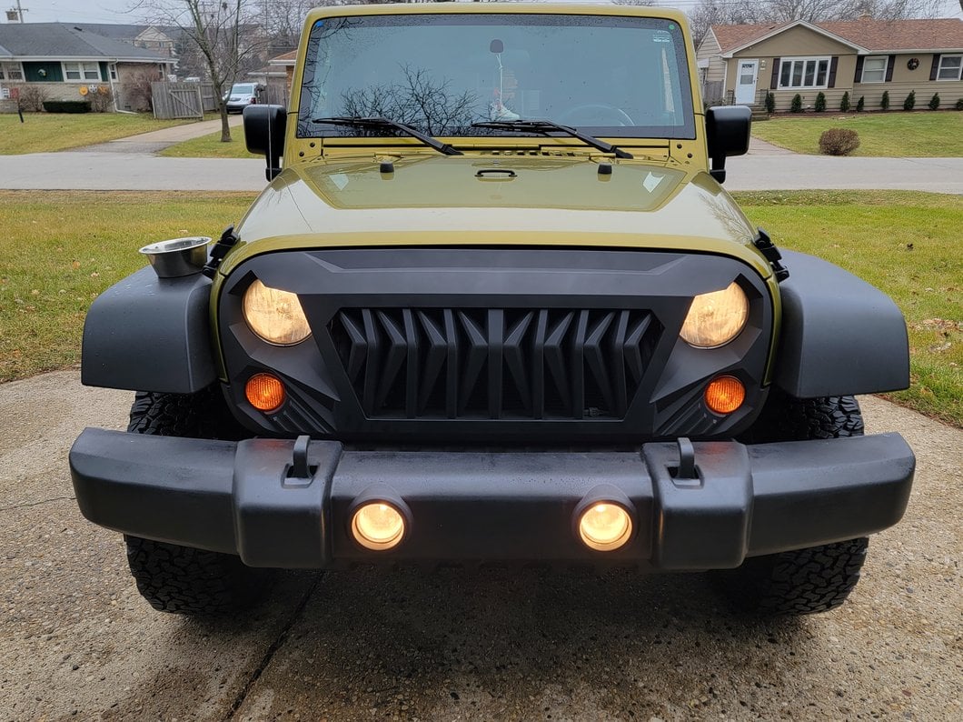 RedRock Deep Woods Grille; Matte Black (07-18 Jeep Wrangler JK) - Image 6