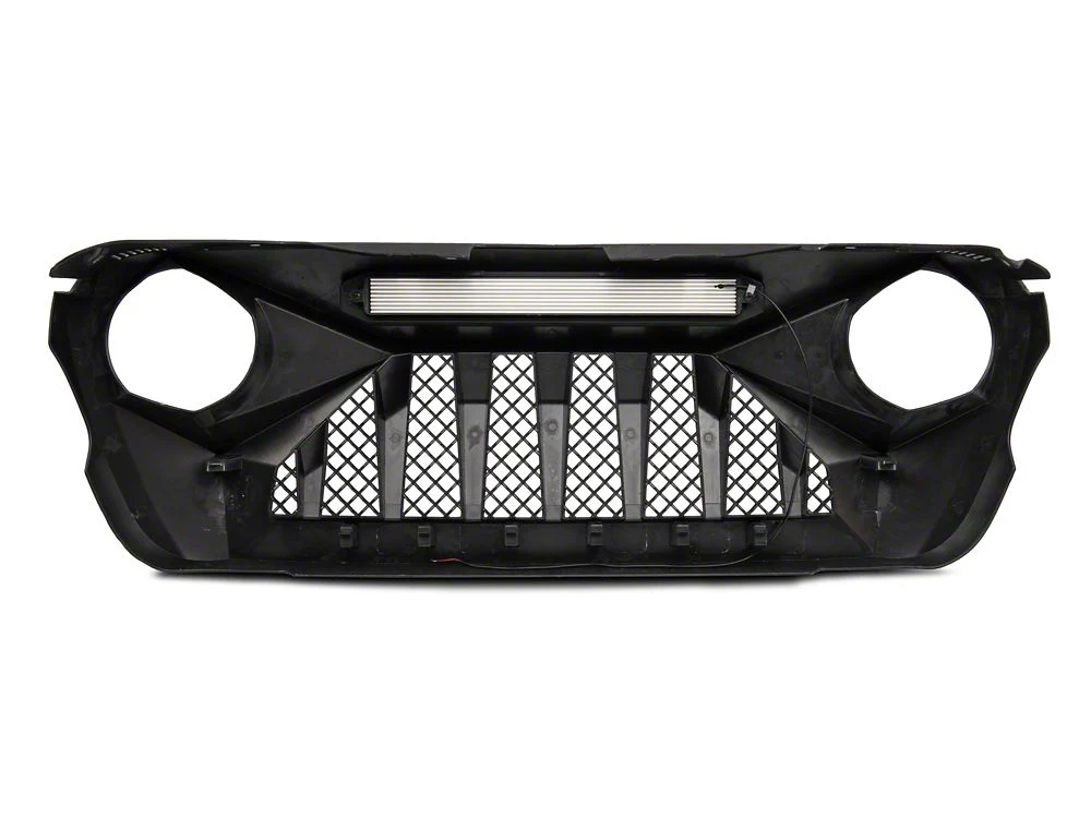 RedRock Diamond Eye Grille with LED Light Bar (18-25 Jeep Wrangler JL w/o TrailCam) - Image 9