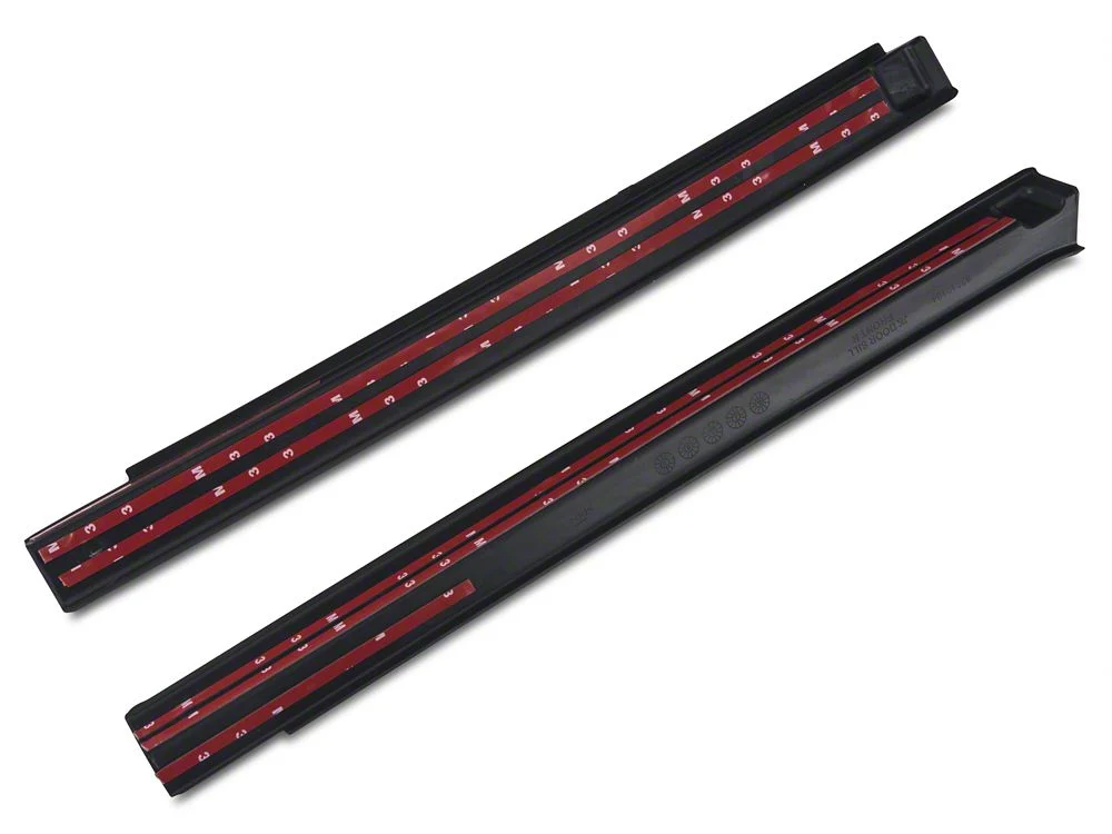 RedRock Diamond Pattern Door Entry Guards; Black (07-18 Jeep Wrangler JK) - Image 7