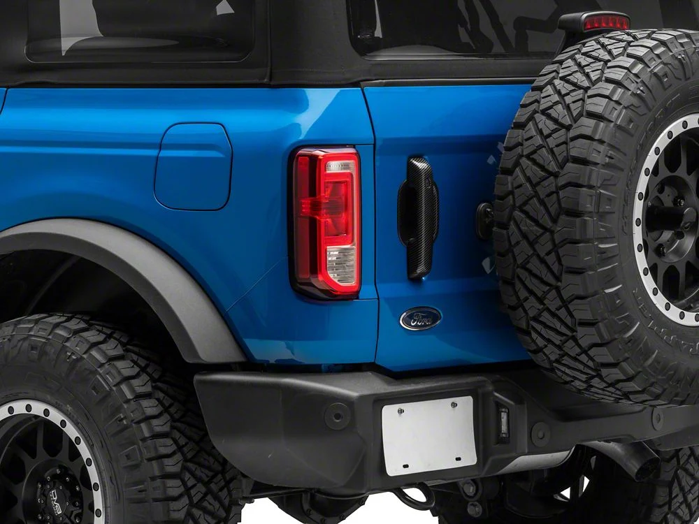 RedRock Door Handle and Recess Covers; Carbon Fiber Appearance (21-25 Bronco) - Image 10