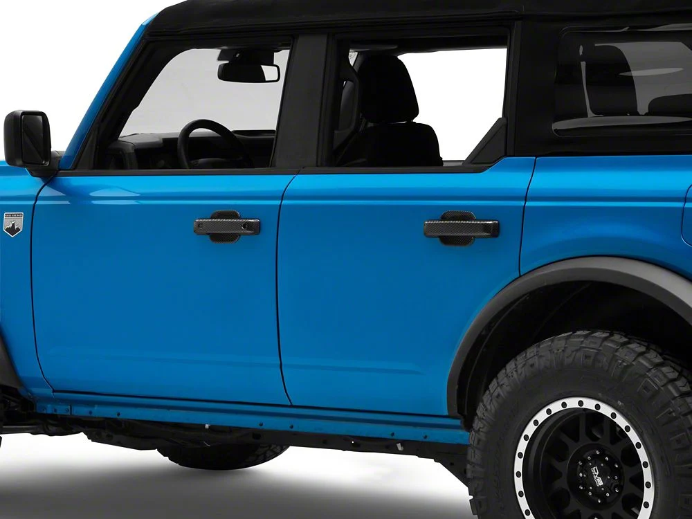RedRock Door Handle and Recess Covers; Carbon Fiber Appearance (21-25 Bronco) - Image 7