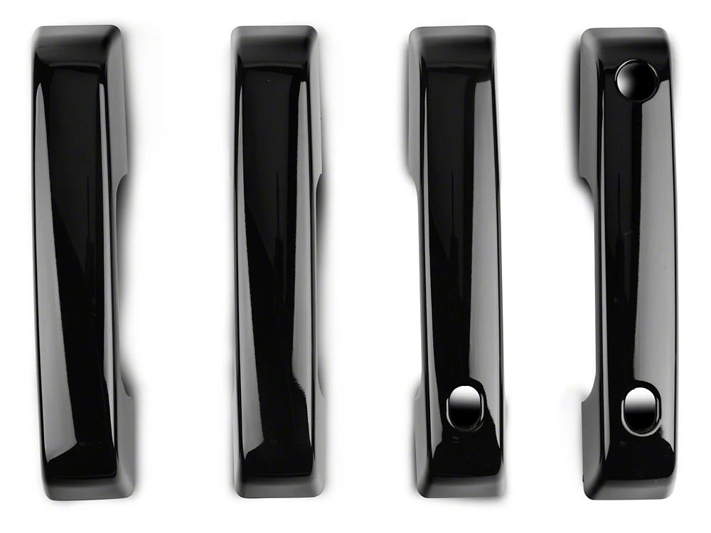 RedRock Door Handle Covers; Black (21-25 F-150 w/ Smart Key Button) - Image 3