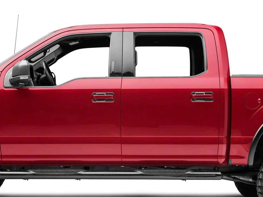 RedRock Door Handle Covers; Buckets Only; Chrome (17-22 F-350 Super Duty Regular Cab, SuperCab) - Image 2