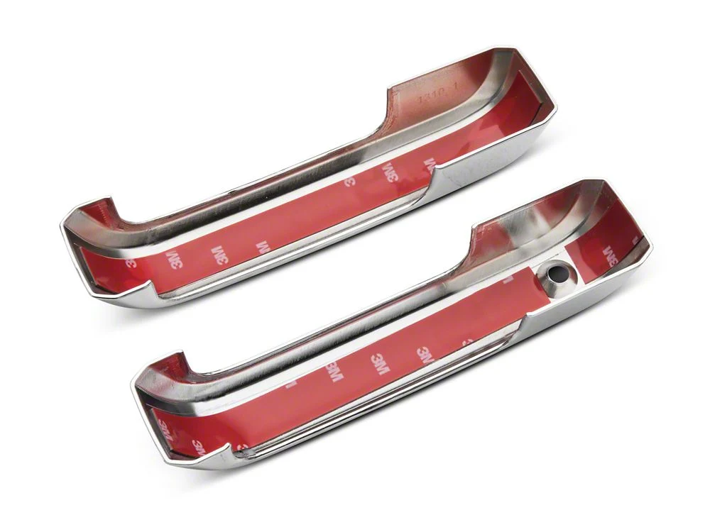 RedRock Door Handle Covers; Door Pulls Only; Chrome (17-22 F-350 Super Duty Regular Cab, SuperCab) - Image 4