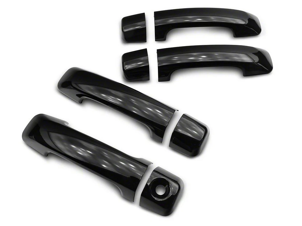 RedRock Door Handle Covers; Gloss Black (07-21 Tundra) - Image 2