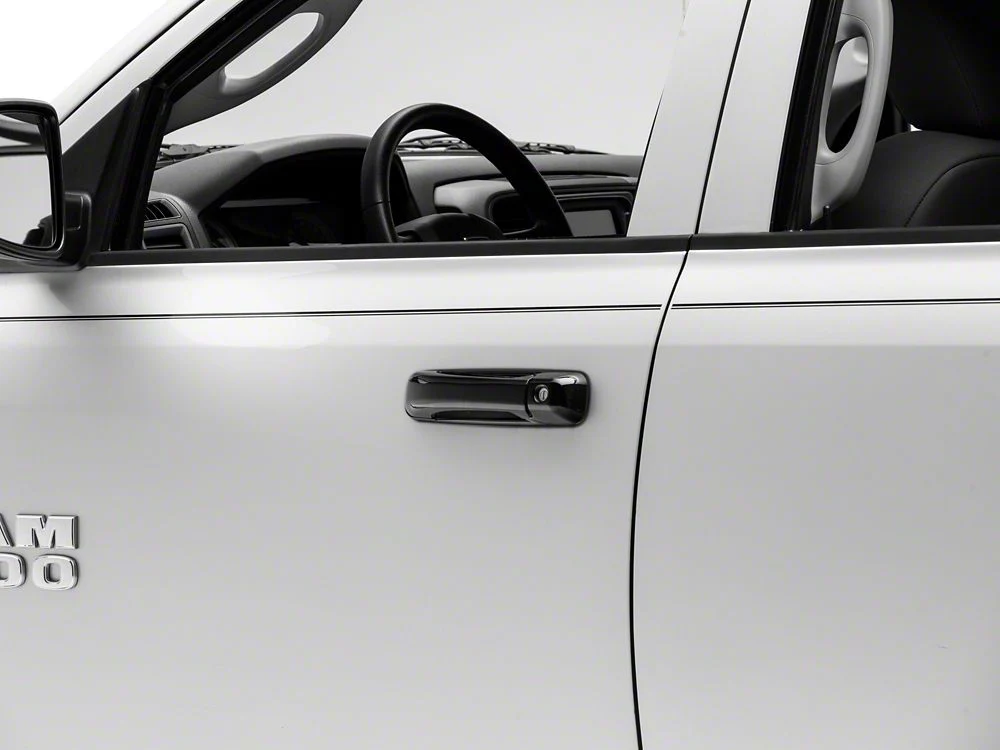 RedRock Door Handle Covers; Gloss Black (09-18 RAM 1500) - Image 3