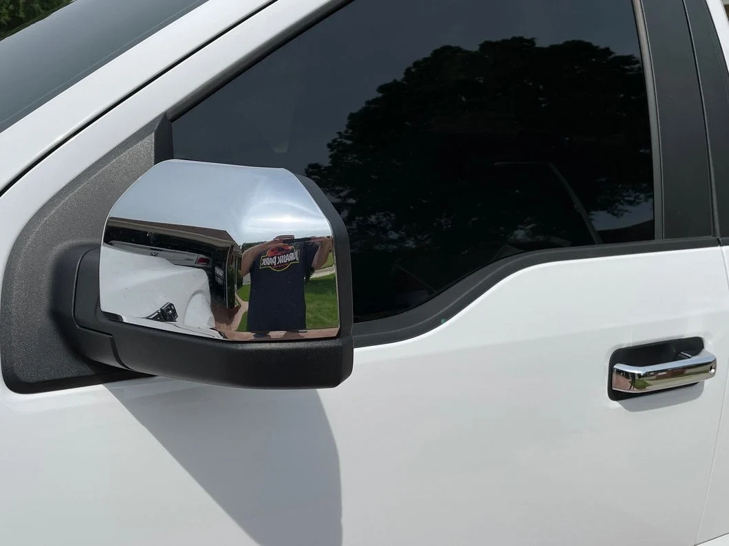 RedRock Door Handle Covers without Passenger Keyhole; Handle Covers Only; Chrome (15-20 F-150 Regular Cab, SuperCab) - Image 7