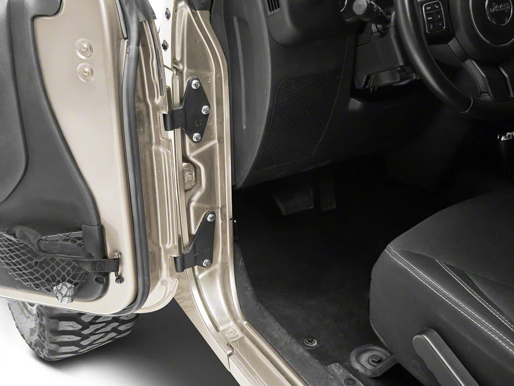 RedRock Door Hinge Set; Textured Black (07-18 Jeep Wrangler JK 4-Door) - Image 10